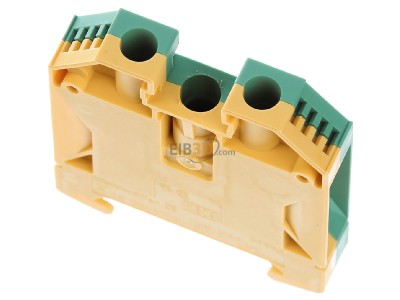 Top rear view Weidmller WPE 16 Ground terminal block 1-p 12mm 
