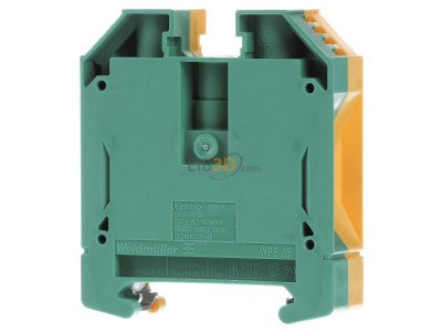 Back view Weidmller WPE 35 Ground terminal block 1-p 16mm 
