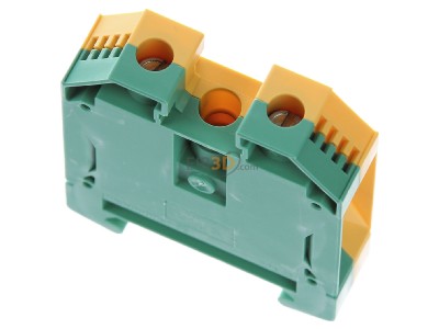 Top rear view Weidmller WPE 35 Ground terminal block 1-p 16mm 
