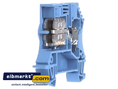 View on the left Weidmller WNT 6 10X3 Neutral disconnect terminal block 8mm 
