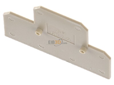 Top rear view Weidmller AP DK4Q End/partition plate for terminal block 
