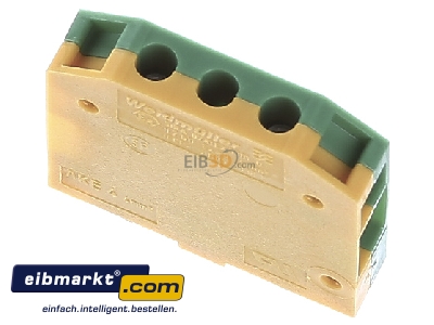 Top rear view Weidmller AKE 4 Ground terminal block 1-p 7mm 
