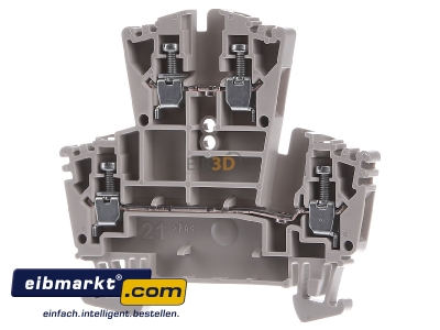 Front view Weidmller 1021500000 Feed-through terminal block 5mm 24A
