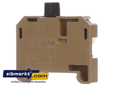 Back view Weidmller SAKS 1/35/G20 G-fuse 5x20 mm terminal block 6,3A 13mm
