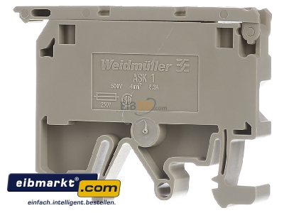 Ansicht hinten Weidmller ASK 1/EN Sicherungsklemme 