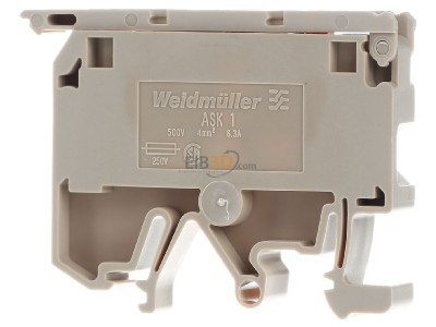 Back view Weidmller ASK 1/EN LD15K 24VDC G-fuse 5x20 mm terminal block 6,3A 8mm 

