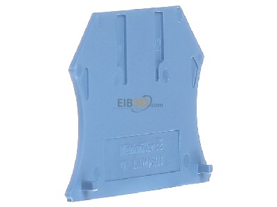 View on the left Weidmller WAP 2.5-10 BL End/partition plate for terminal block 
