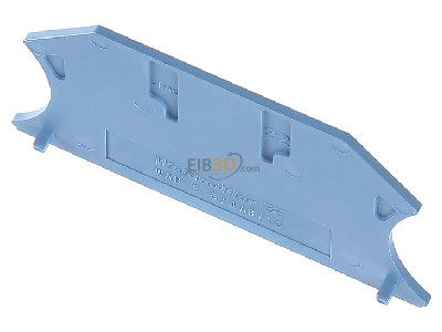 View up front Weidmller WAP 2.5-10 BL End/partition plate for terminal block 
