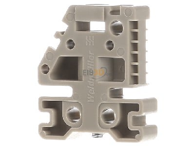 Front view Weidmller EWK 1 End bracket for terminal block screwable 
