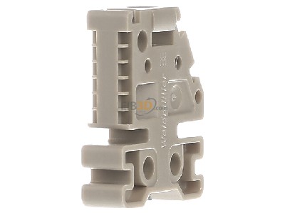 View on the right Weidmller EWK 1 End bracket for terminal block screwable 
