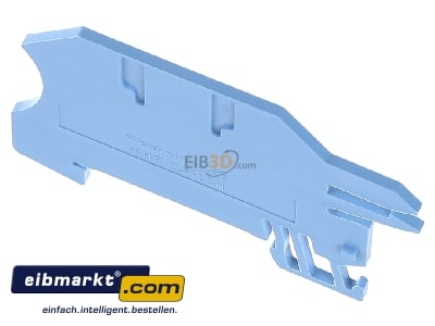 Top rear view Weidmller WHP 2.5-35N/10X3 BL End/partition plate for terminal block - 
