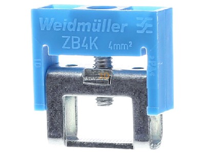 Ansicht hinten Weidm�ller ZB 4K BL Zugb�gel bl L=20mm B=6mm 