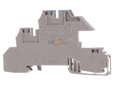 Back view Weidmller WDL 2.5/S/NT/L/PE Installation terminal block 6mm 24A 3-p 
