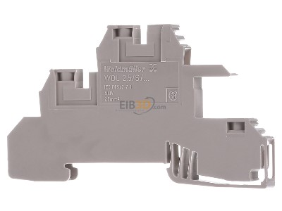 Back view Weidmller WDL 2.5/S/L/L Installation terminal block 6mm 24A 2-p 
