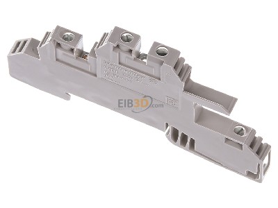 Top rear view Weidmller WDL 2.5/S/L/L Installation terminal block 6mm 24A 2-p 
