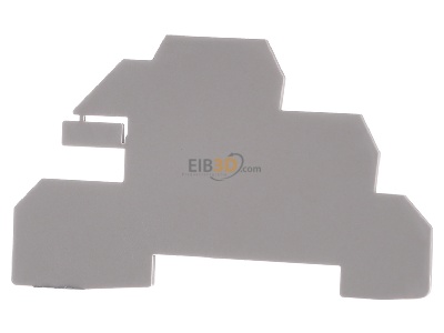 Front view Weidmller WAP WDL2.5/S End/partition plate for terminal block 
