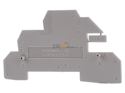 Back view Weidmller WAP WDL2.5/S End/partition plate for terminal block 
