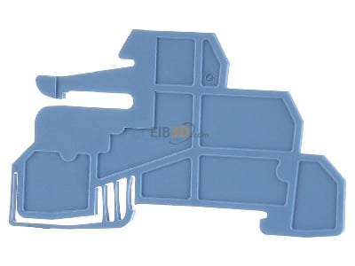 Frontansicht Weidmller WHP WDL2.5/S BL Halteplatte 1,5mm blau 