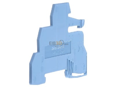 View on the right Weidmller WHP WDL2.5/S BL End/partition plate for terminal block 
