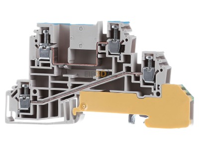 Front view Weidmller WDL 2.5/N/L/PE Feed-through terminal block 6mm 

