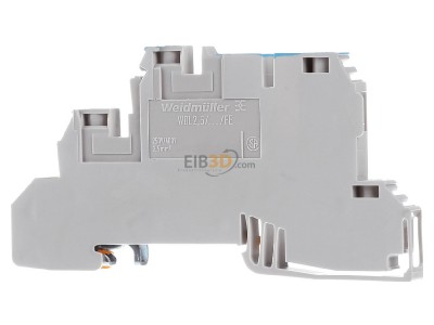 Back view Weidmller WDL 2.5/N/L/PE Feed-through terminal block 6mm 

