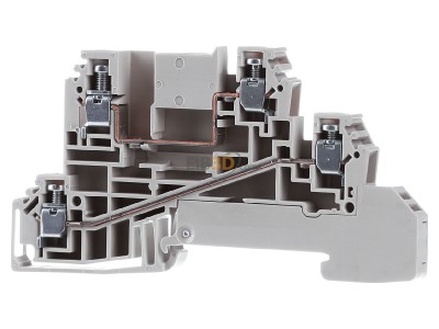 Front view Weidmller WDL 2.5/L/L Installation terminal block 6,1mm 32A 
