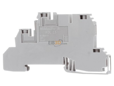 Back view Weidmller WDL 2.5/L/L Installation terminal block 6,1mm 32A 
