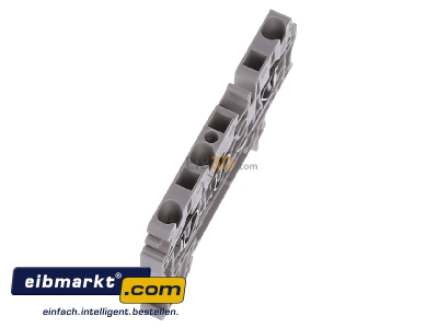 Ansicht oben links Weidmller ZDU 2.5/3AN Durchgangsklemme 2,5qmm beige 