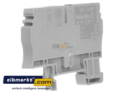 View on the right Weidmller ZDU 2.5/4AN Feed-through terminal block 5mm 24A - 
