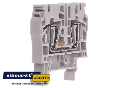 Ansicht links Weidmller ZDU 4 Durchgangsklemme 4qmm beige 