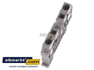 Ansicht oben links Weidmller 1608620000 Durchgangsklemme 6qmm beige ZDU 6