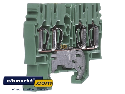 View on the left Weidmller ZPE 2.5/4AN Ground terminal block 1-p 5mm - 
