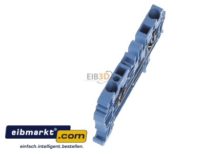 Ansicht oben links Weidmller ZDU 2.5 BL Durchgangsklemme 2,5qmm blau 