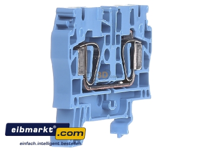 Ansicht links Weidmller ZDU 4 BL Durchgangsklemme 4qmm blau 