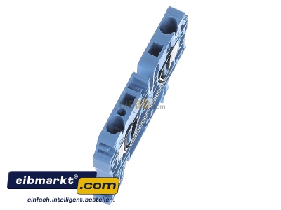 Ansicht oben links Weidmller ZDU 4 BL Durchgangsklemme 4qmm blau 