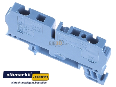 Ansicht oben hinten Weidmller ZDU 4 BL Durchgangsklemme 4qmm blau 