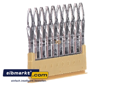 View on the left Weidmller ZQV 2.5/10 Cross-connector for terminal block 10-p
