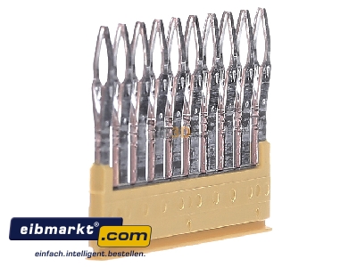 View on the right Weidmller ZQV 2.5/10 Cross-connector for terminal block 10-p
