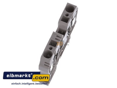 Ansicht oben links Weidmller ZDU 10 Durchgangsklemme beige 10qmm 