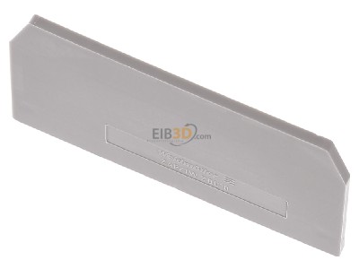 View up front Weidmller ZAP/TW ZDU10 End/partition plate for terminal block 
