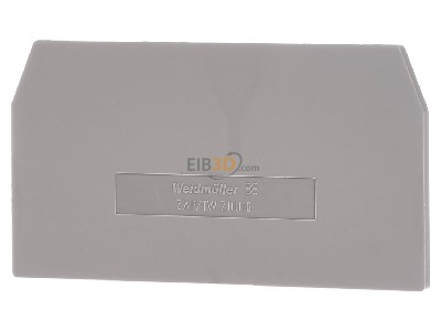 Back view Weidmller ZAP/TW ZDU16 End/partition plate for terminal block 
