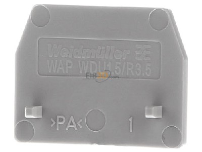 Frontansicht Weidm�ller WAP WDU1.5/R3.5 Abschlu�platte 