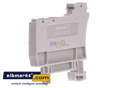 View on the right Weidmller ZAP/TW ZIA1.5/3L End/partition plate for terminal block 
