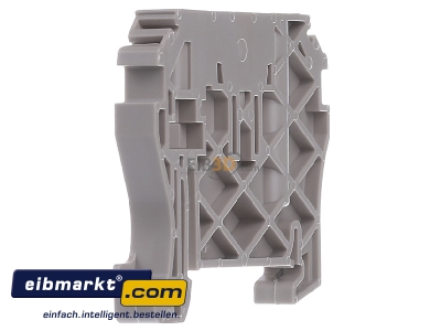 View on the right Weidmller ZEW 35 End bracket for terminal block screwless
