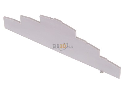 View up front Weidmller ZAP/TW ZDLD2.5-2N End/partition plate for terminal block 
