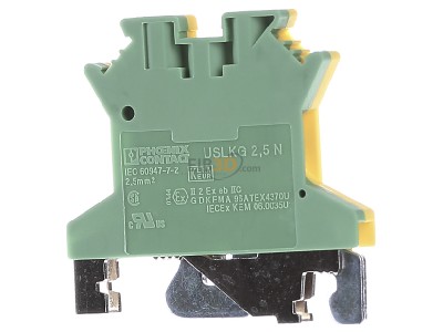 Back view Phoenix USLKG 2,5 N Ground terminal block 1-p 5,2mm 
