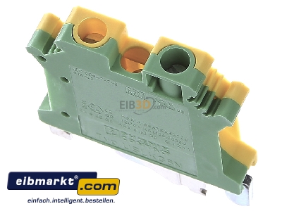 Top rear view Phoenix Contact USLKG 6 N Ground terminal block 1-p 8,2mm 
