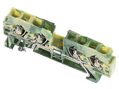 Ansicht oben vorne WAGO Kontakttechnik 870-837 Schutzleiterklemme 0,08-2,5/4qmm gn/ge 