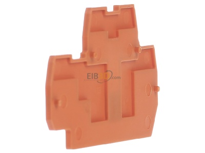 Ansicht rechts WAGO 870-519 Abschluss-/Zwischenplatte 2mm, orange 