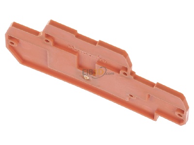 Ansicht oben vorne WAGO 870-519 Abschluss-/Zwischenplatte 2mm, orange 